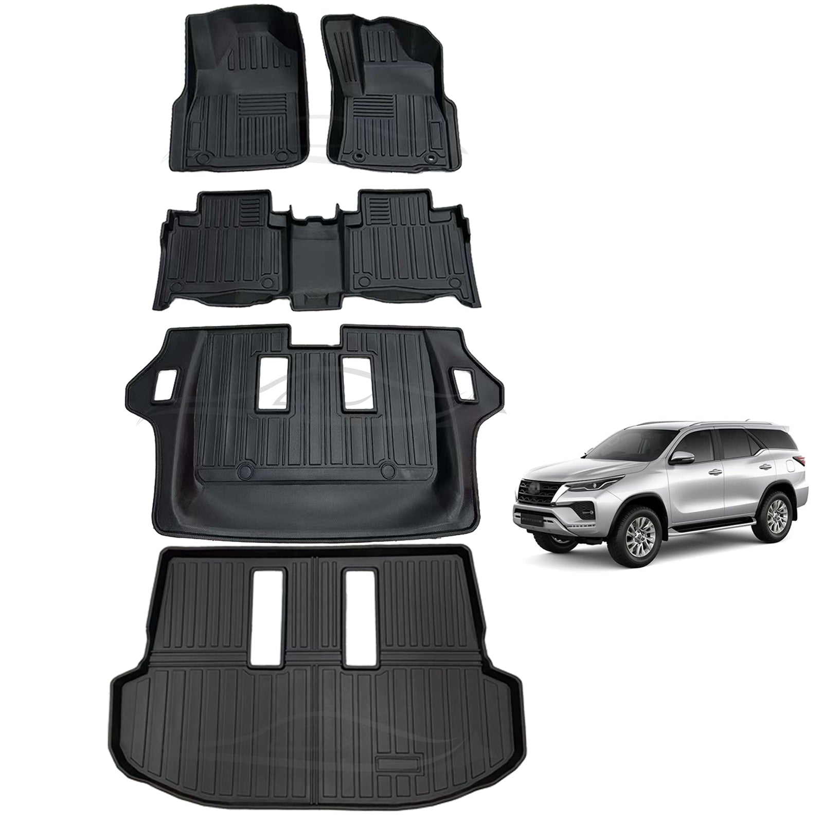 Floor Mats For RHD Toyota Fortuner 2015 onwards