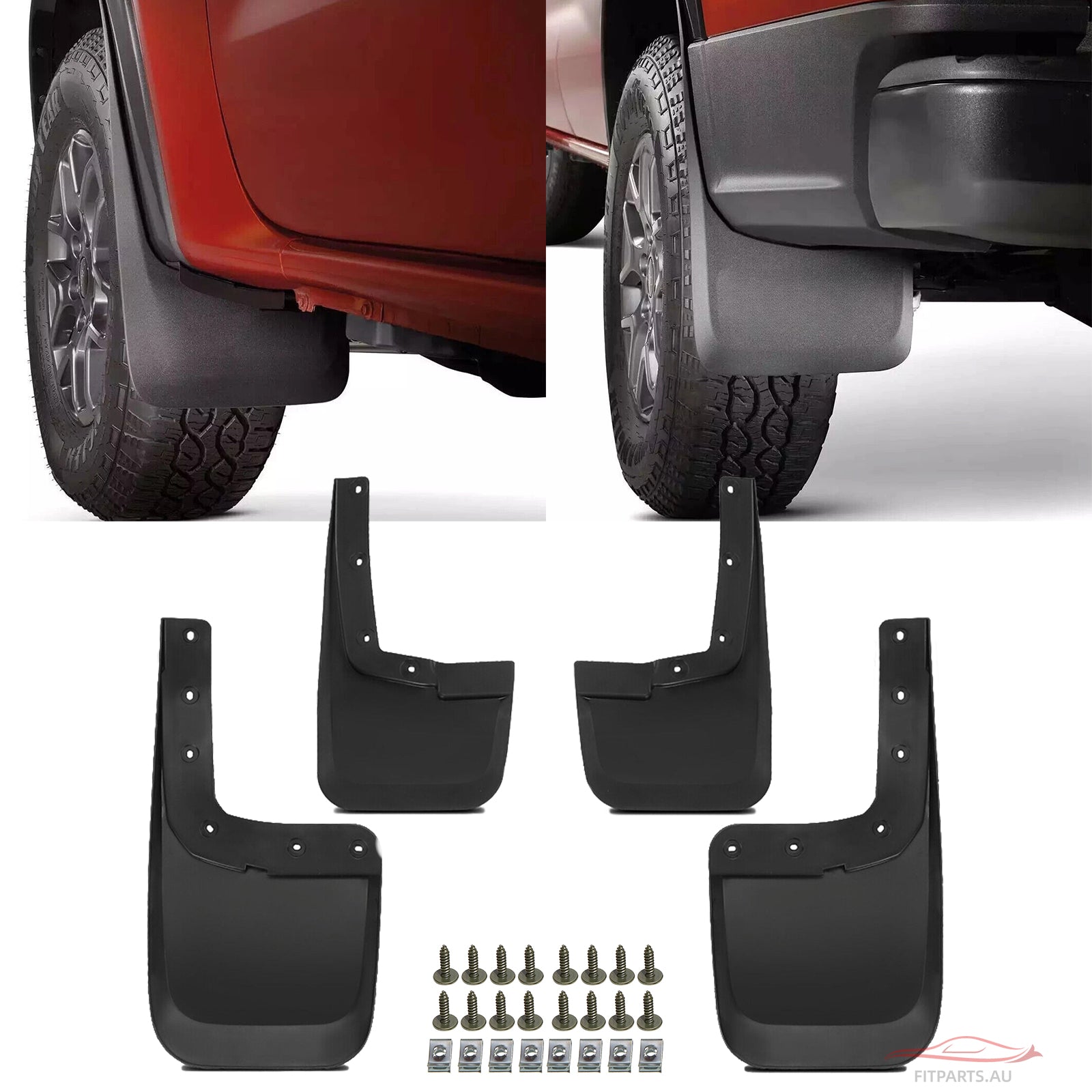 4Pcs Mud Flaps Splash Guards for FORD RANGER 2024+