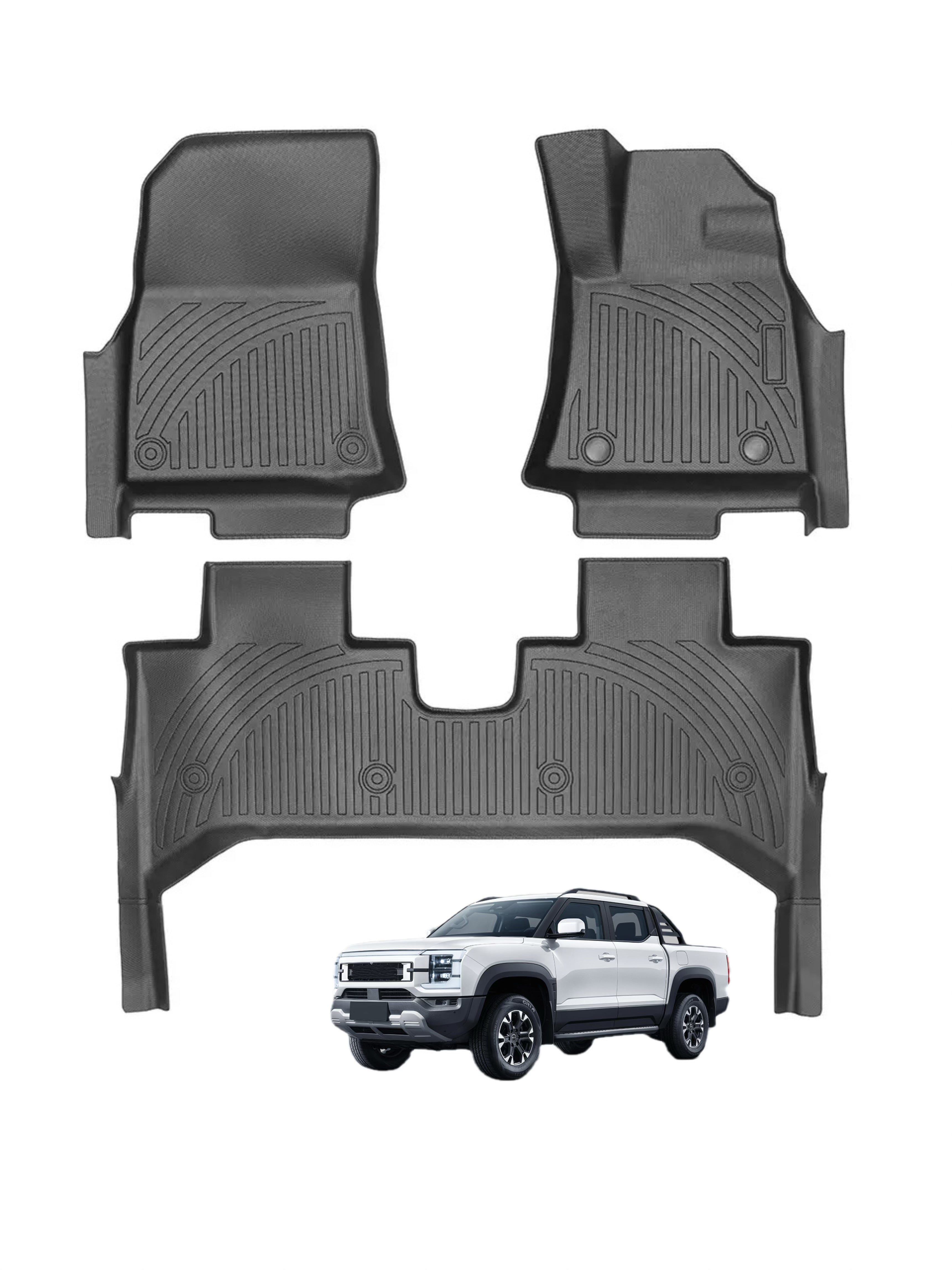 3D All-weather RHD Floor Mats For BYD SHARK 2025