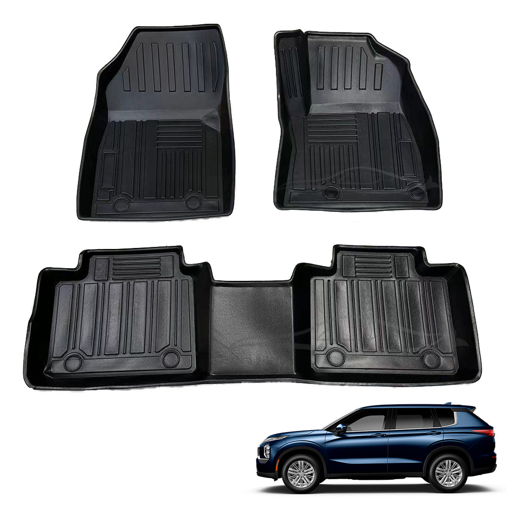Floor Mats first & second rows For Mitsubishi Outlander 2022 Onwards