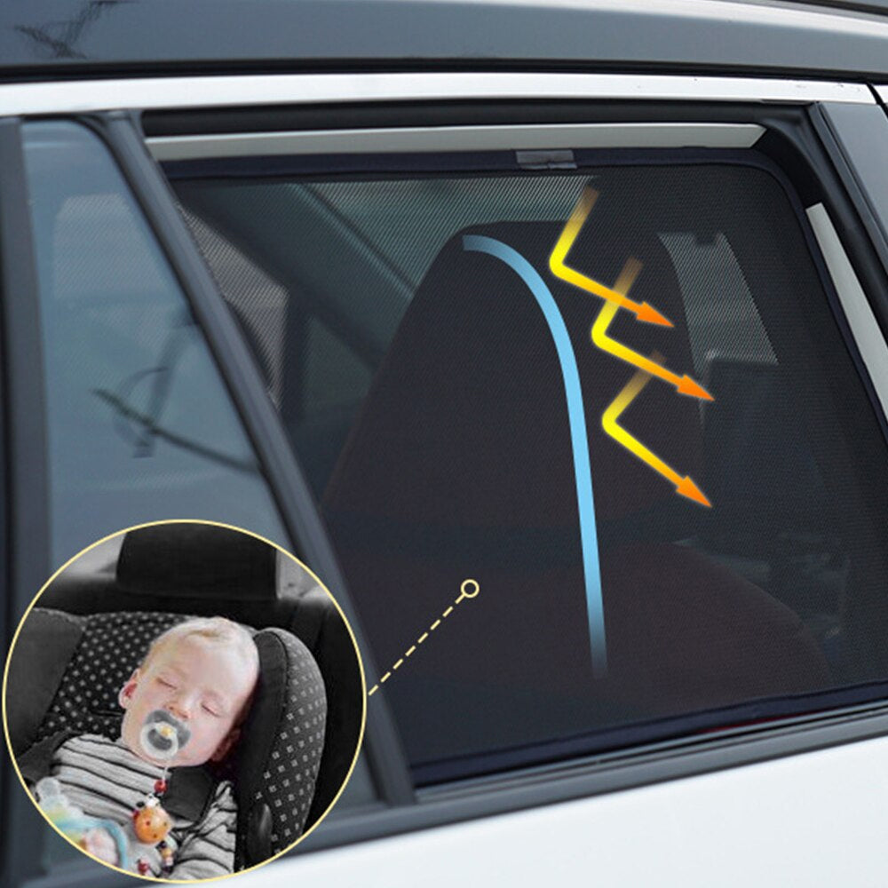 4Pcs Magnetic Car Side Window Sun Shade For Toyota Rav4 2019-2025