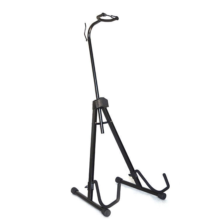 Professional Height Adjustable Foldable Cello Stand with Bow Holder Metal Black