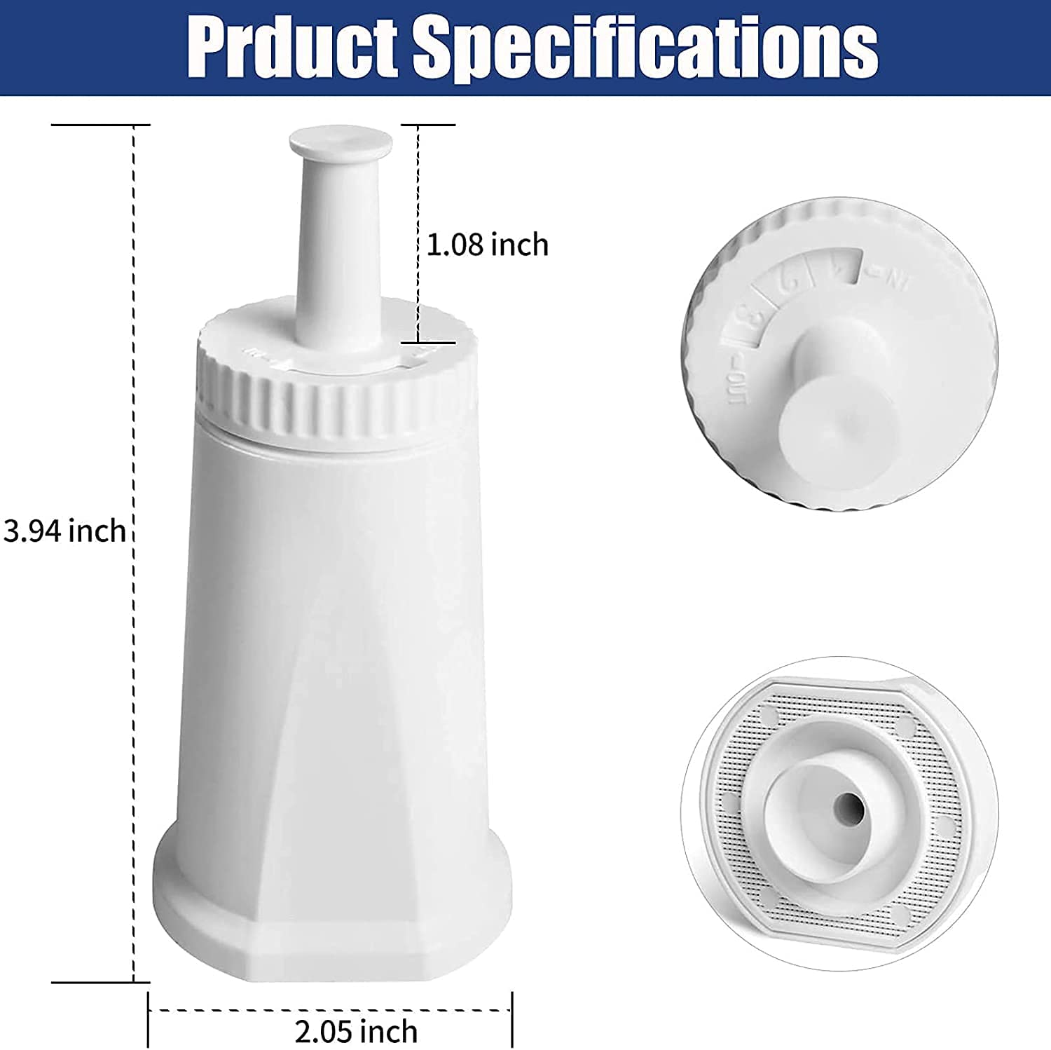 PurePro Water Cartridge replacement Filter Compatible with Breville Claro Swiss The Oracle, Oracle Touch