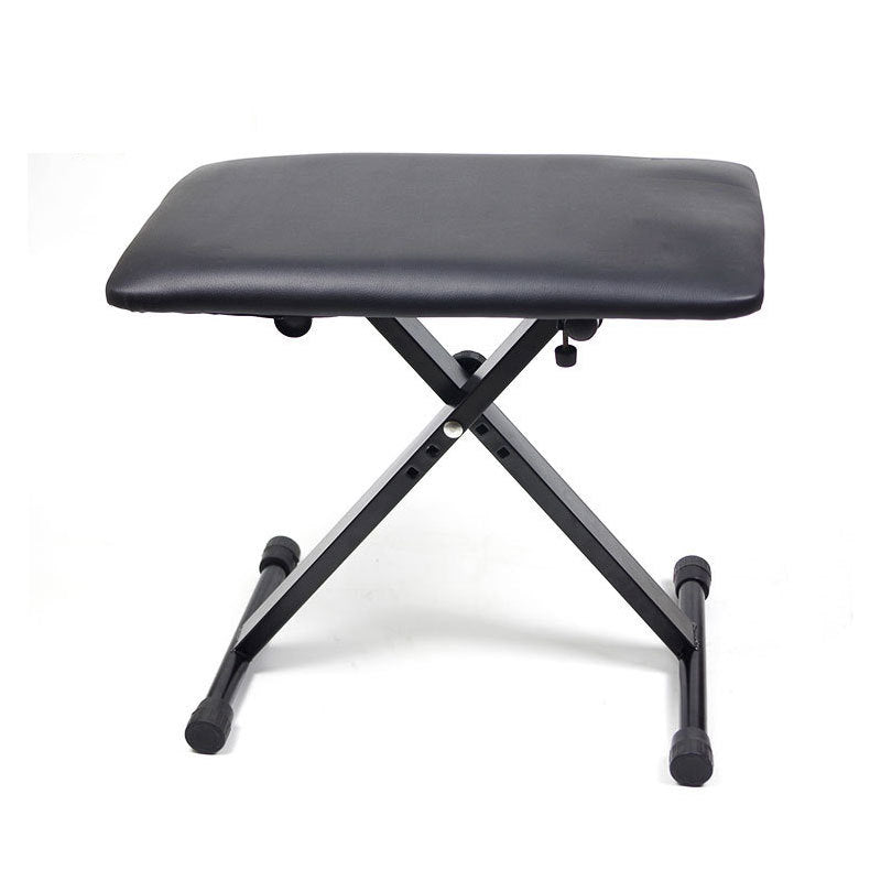 Large Height Adjustable Double Braced X Frame Music Piano Keyboard Stand Chair Stool