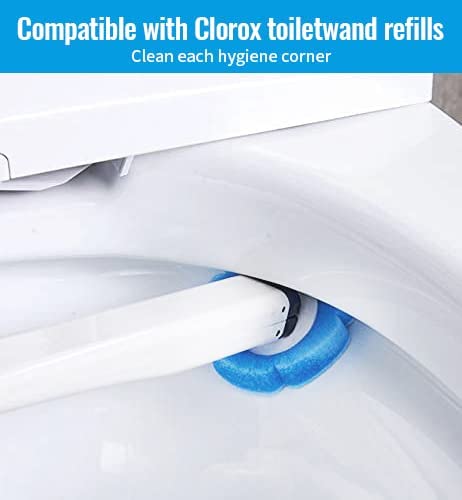 ELPHECO 12x Toilet Cleaning Brush Disposable Heads Refills Disposable Wipes