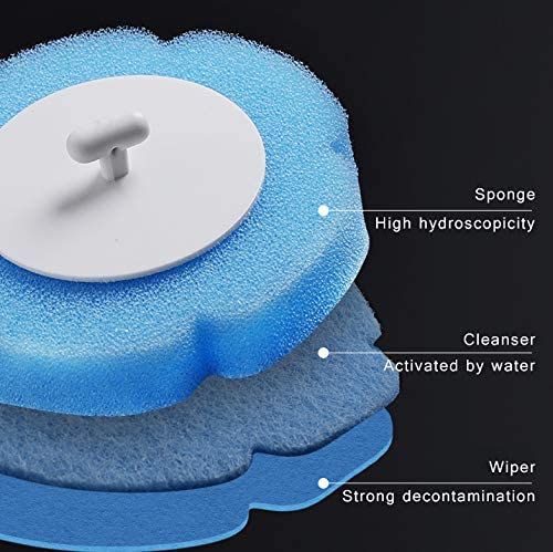 ELPHECO 12x Toilet Cleaning Brush Disposable Heads Refills Disposable Wipes