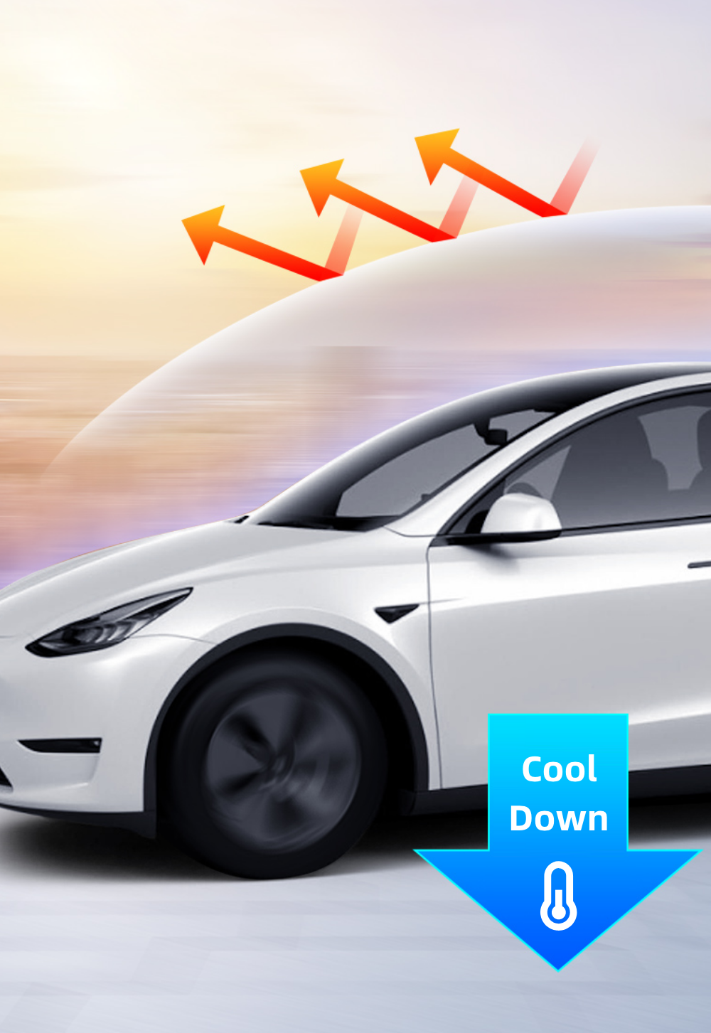 Roof Sun Shade For Tesla Model 3 2017-2025
