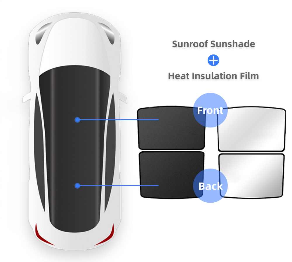 Roof Sun Shade For Tesla Model Y 2022-2025