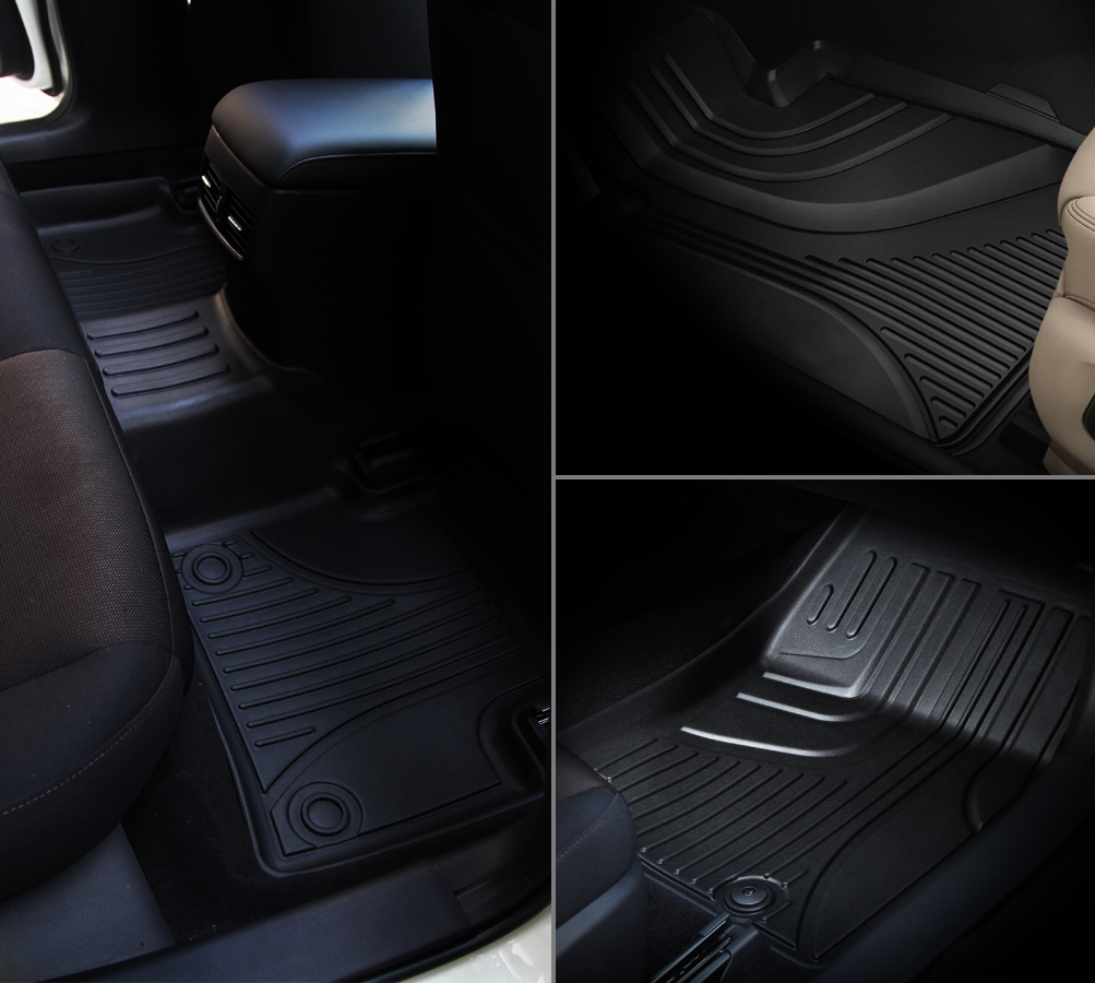 3Pcs Floor Mats For Toyota Prado 150 7Seats 2009-2024