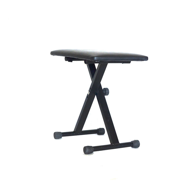 Large Height Adjustable Double Braced X Frame Music Piano Keyboard Stand Chair Stool
