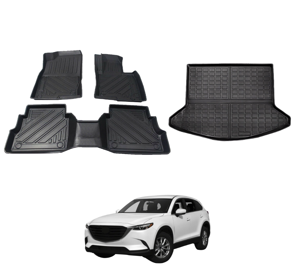 4Pcs Floor Mats And Liner Set For Mazda CX5 CX-5 2017-2024
