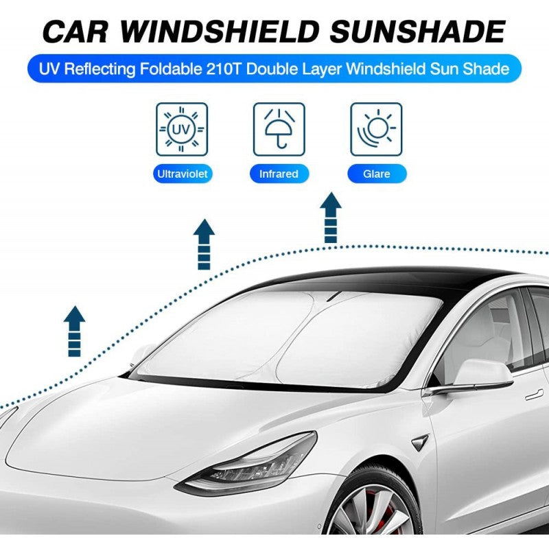 Windshield Sun Shade For Tesla Model Y 2025+