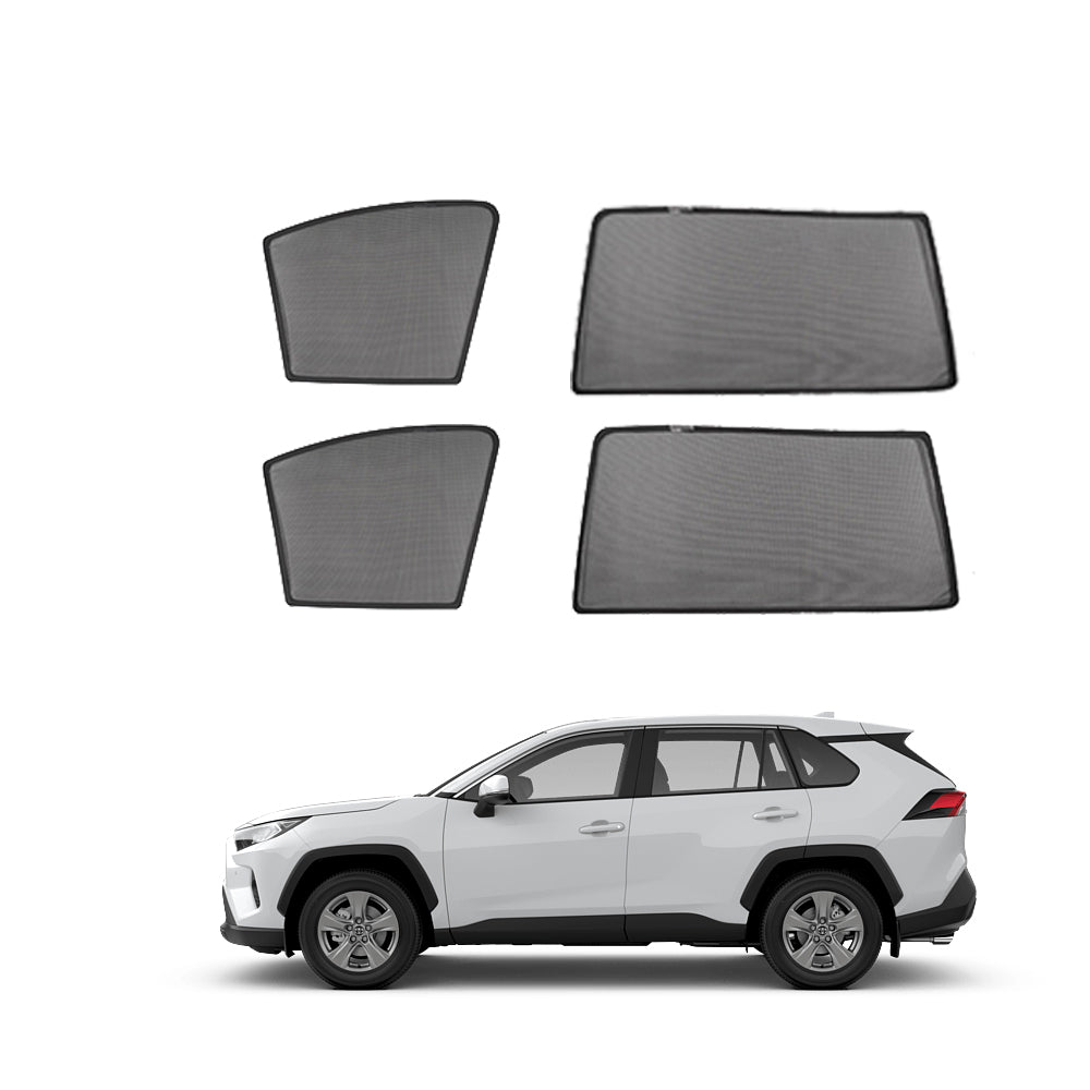 4Pcs Magnetic Car Side Window Sun Shade For Toyota Rav4 2019-2023