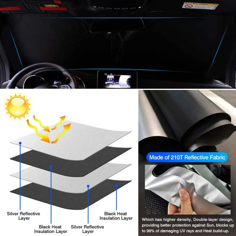 Windshield Sun Shade For Toyota Rav4 2019-2023