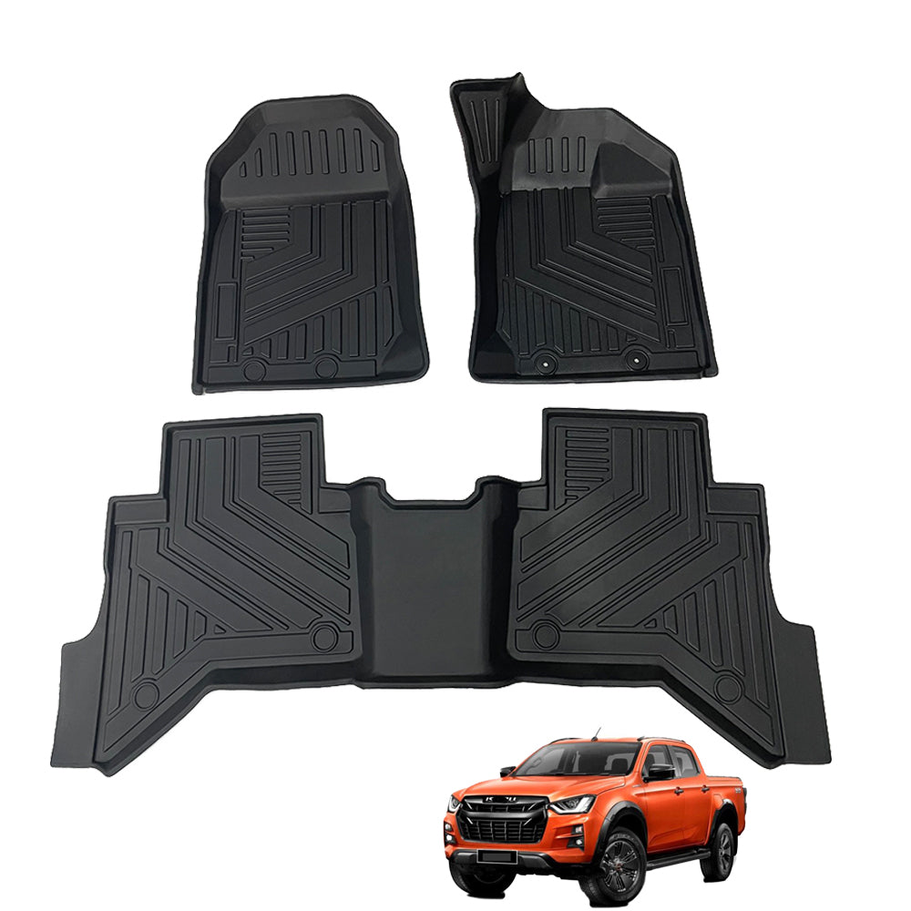 Floor Mats For RHD ISUZU D-MAX Dual Cab 2021-2023