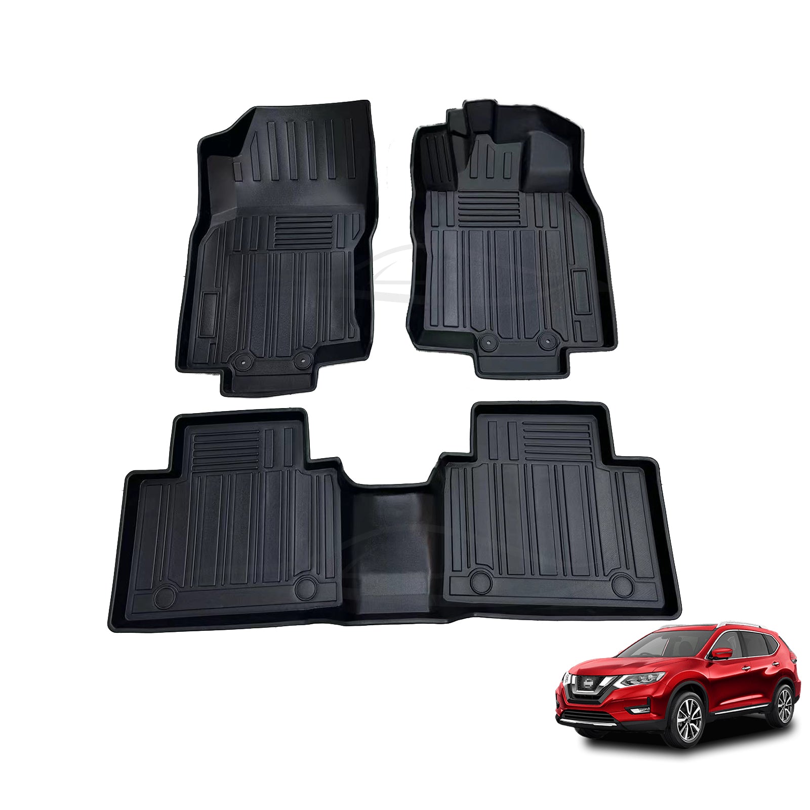 3D All-weather Floor Mats For Nissan X-trail Xtrail T32 2014-2022