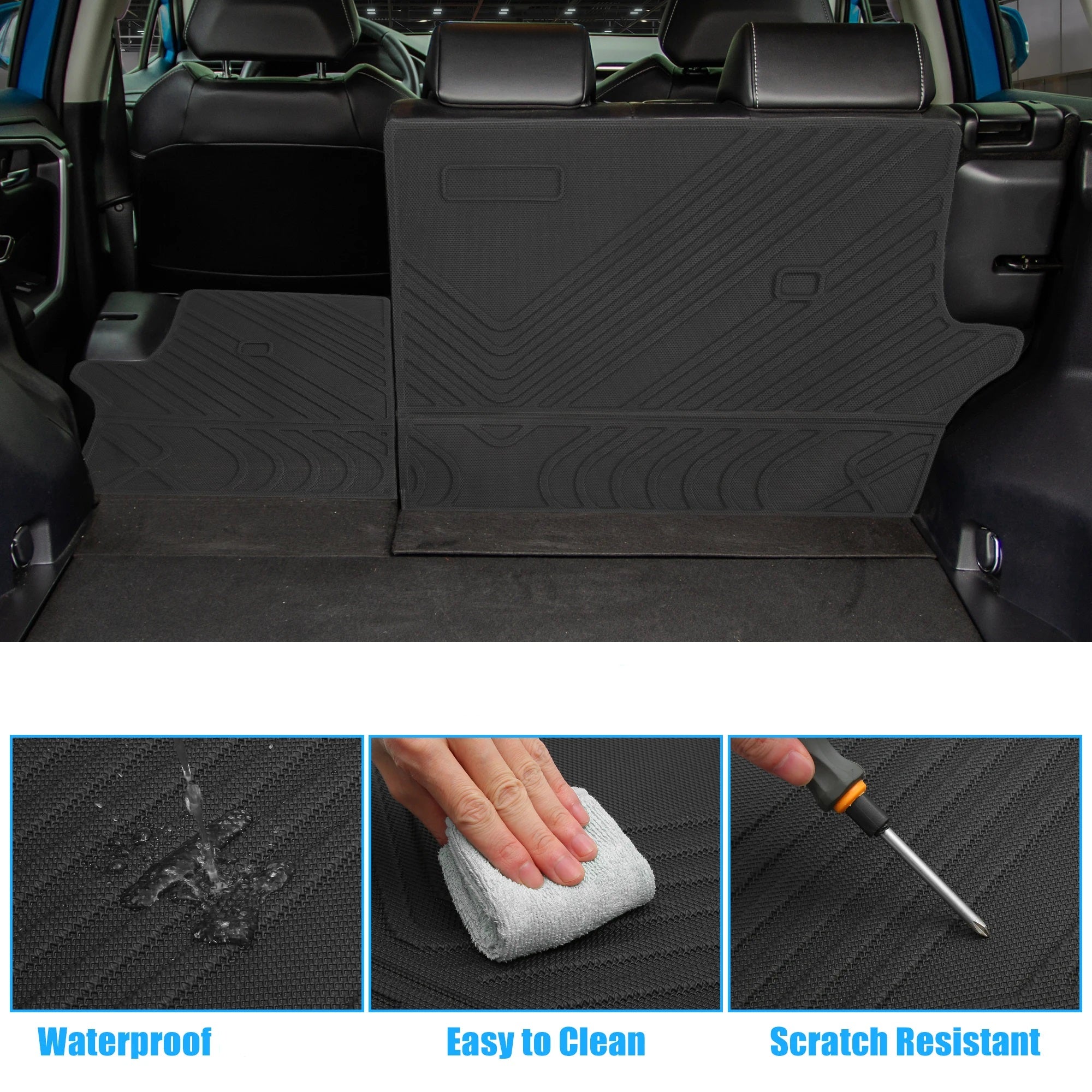Rear Seat Back Protector For Toyota RAV4 Rav-4 2019-2023