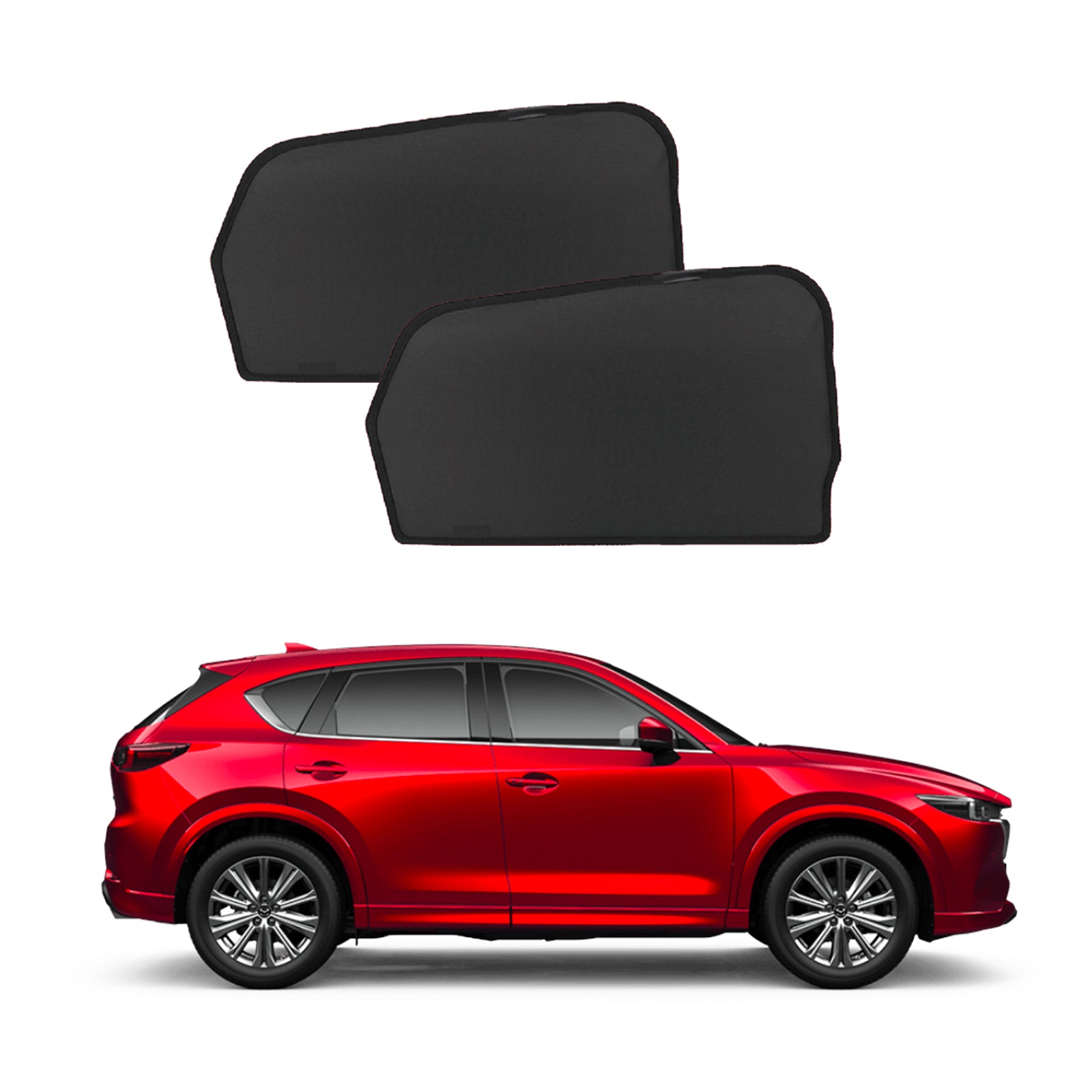 2Pcs Magnetic Car Side Rear Window Sunshade For Mazda CX5 CX-5 KF 2017-2024