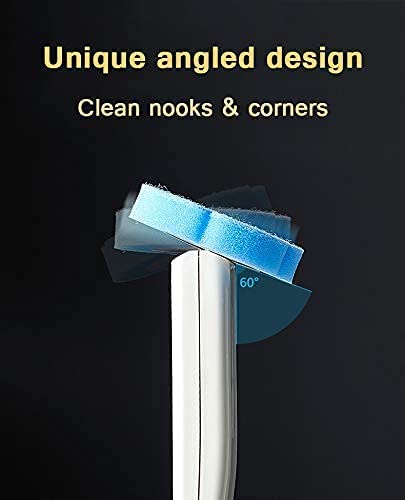 ELPHECO 12x Toilet Cleaning Brush Disposable Heads Refills Disposable Wipes