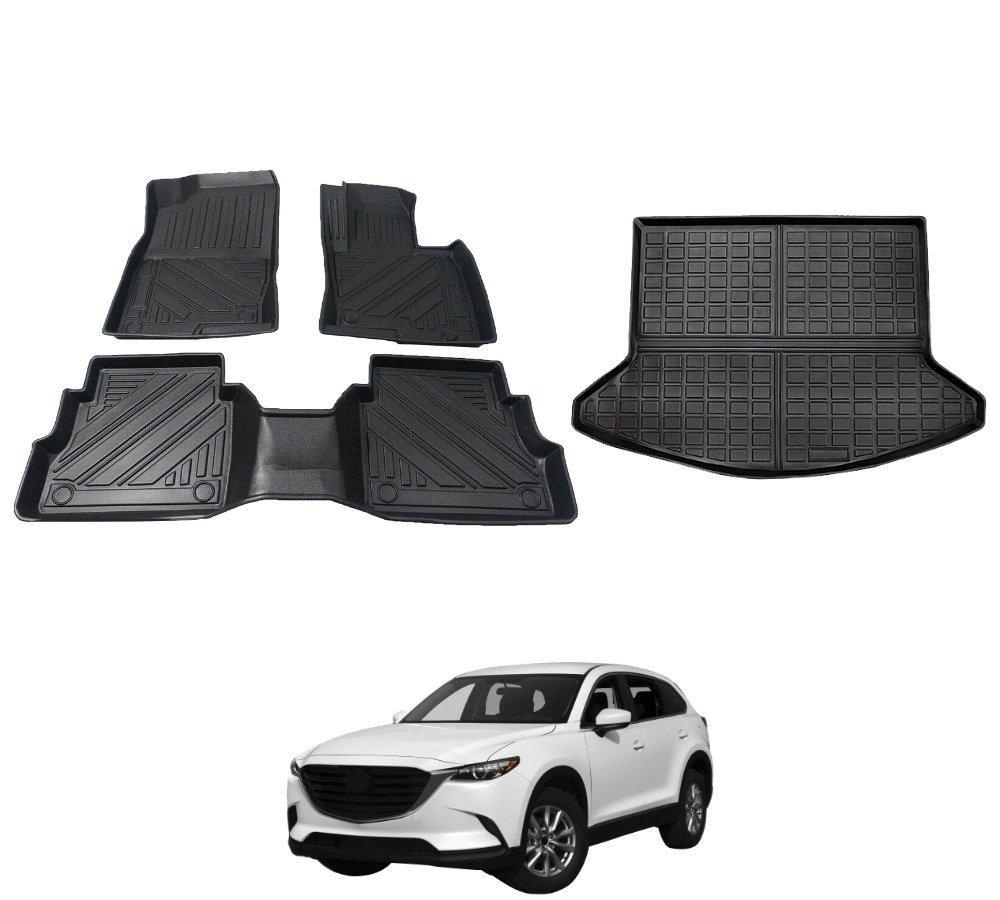 4Pcs Floor Mats And Liner Set For Mazda CX5 CX-5 2017-2023