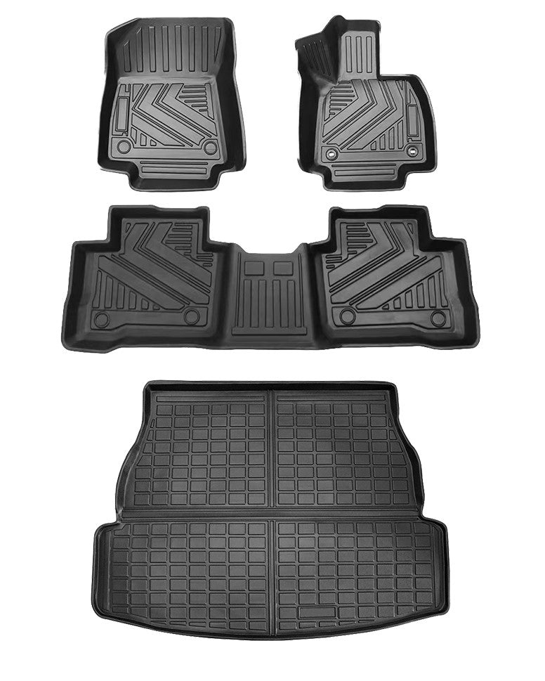 4Pcs Floor Mats And Liner Set For Toyota Rav4 2019-2023