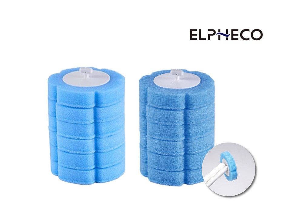 ELPHECO 12x Toilet Cleaning Brush Disposable Heads Refills Disposable Wipes